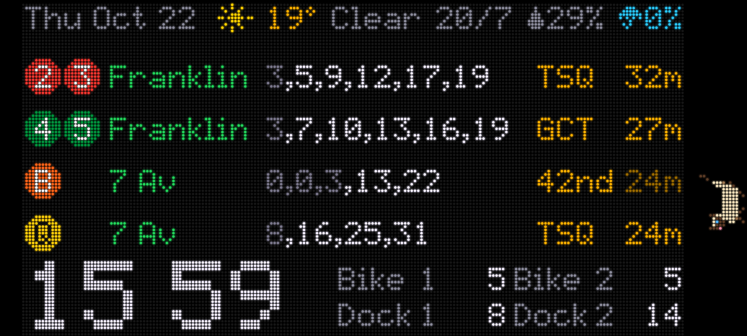 The board running on the phone